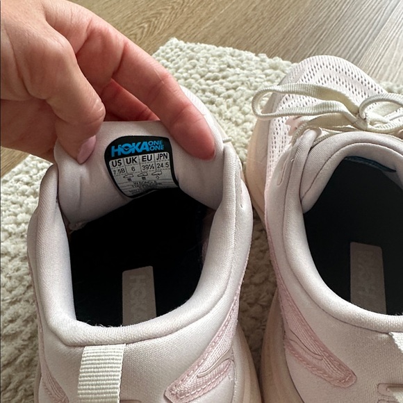 Hoka Light Pink Athletic Sneakers - Picture 7 of 7